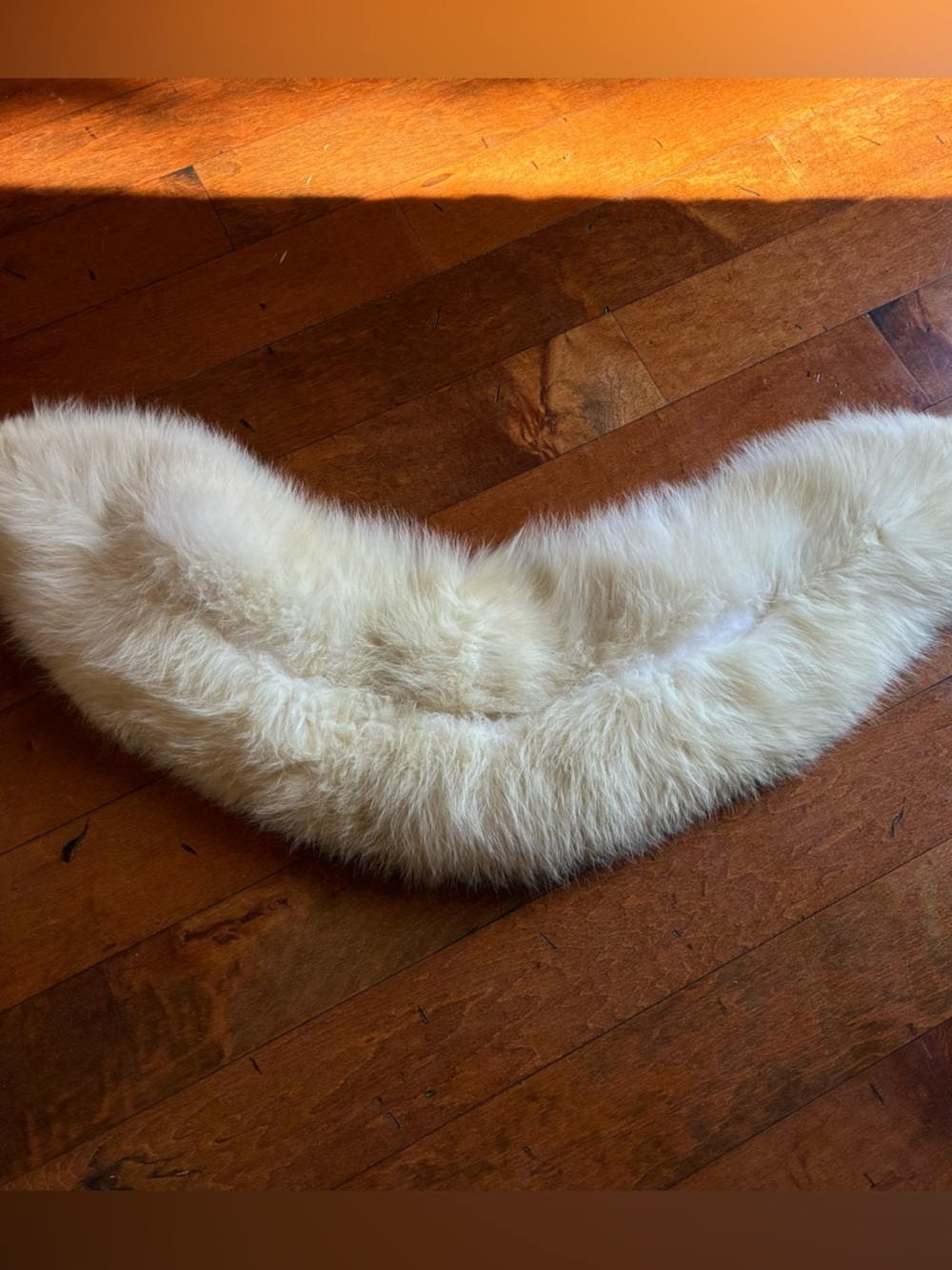 Vintage Real Fur Collar Shawl
